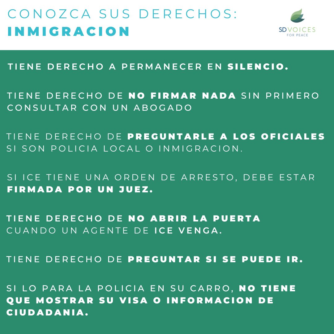 You have rights, no matter who you are! Everyone in the United States has certain rights. It doesn't matter if you are a U.S. citizen, on the pathway to citizenship, or an undocumented immigrant, EVERYONE has these rights!

Share this post so people know their rights!