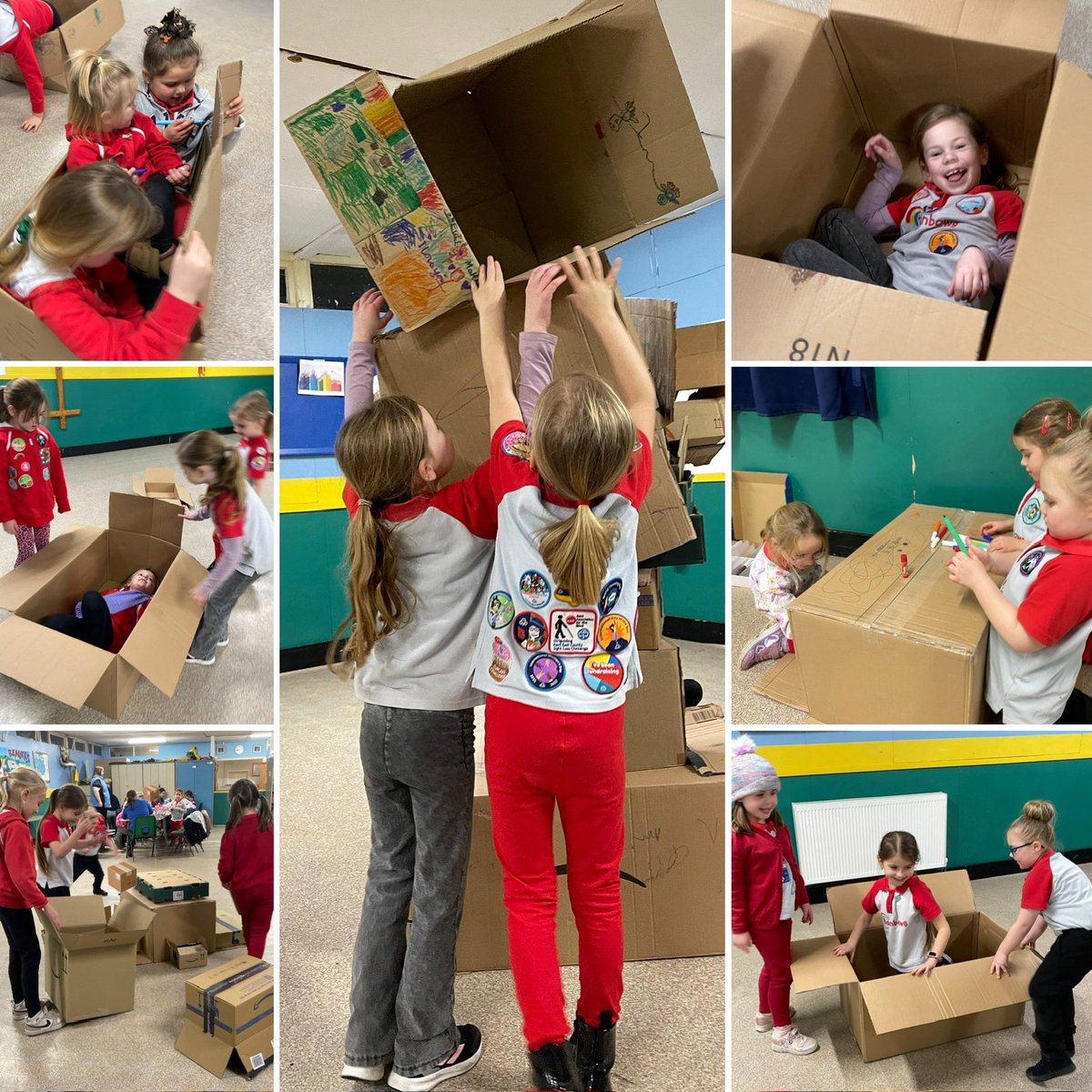 Box clever! 📦 Cardboard box play! 🤣