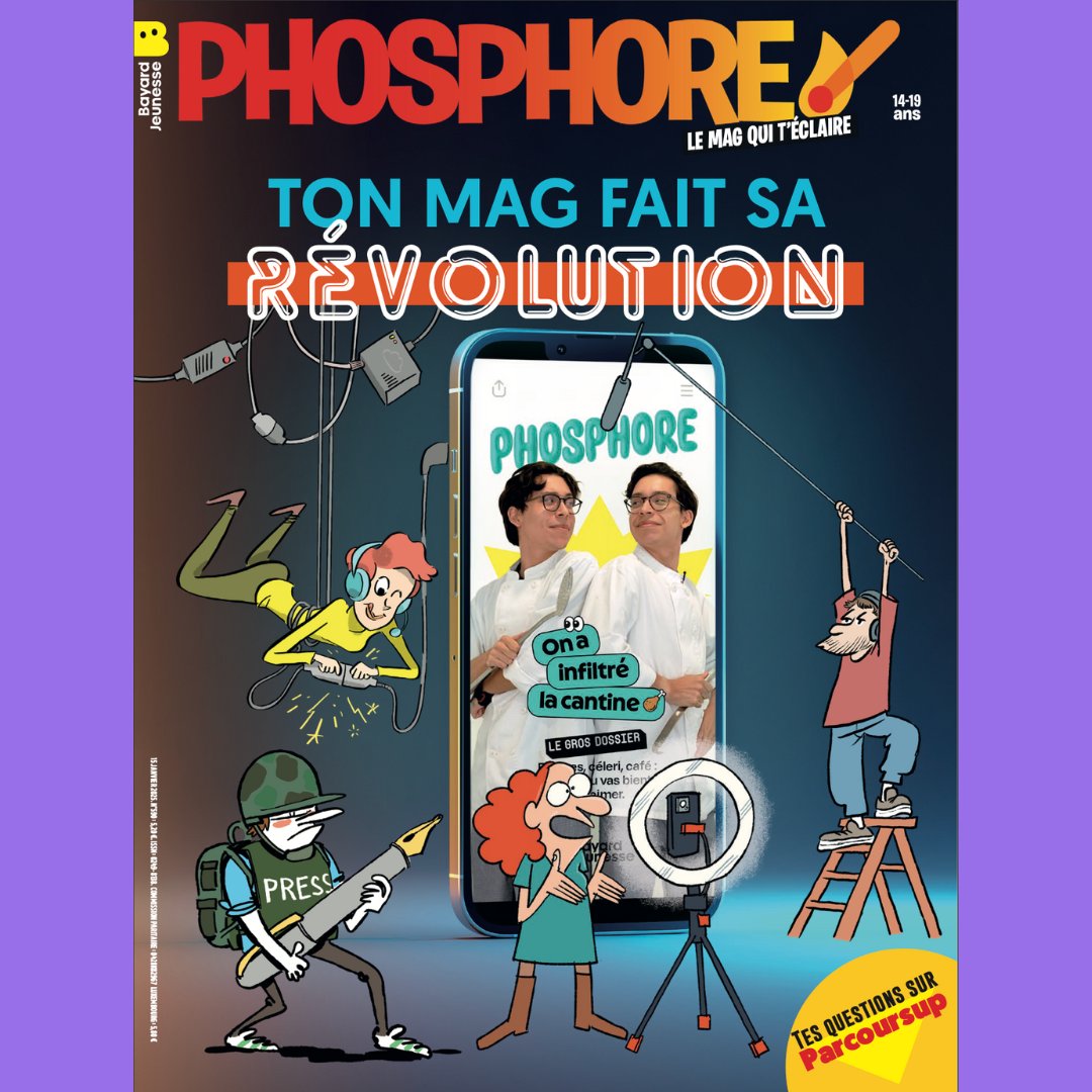 Le nouveau Phosphore est là ! 📢

🏉 Apprends à connaître Antoine Dupont dans un dossier dédié !
🧊 Découvre en BD les secrets de l’inquiétant « glacier de l’apocalypse ».
🌑 Tout sur la nouvelle formule numérique de ton magazine Phosphore !

#magphosphore #bayardjeunesse