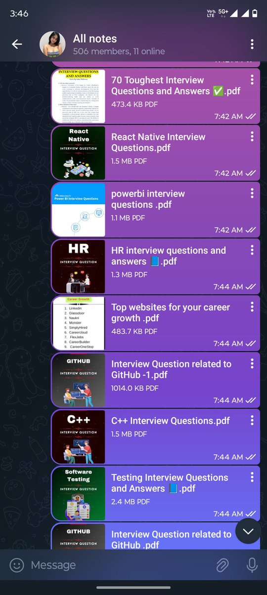 Piyushkumar420's tweet image. 85.65 GB All paid Courses Collection

FREE for the first 1000 people👇

💀Data science
💀Python
💀AI
💀Java
💀BIG DATA
💀Data Analytics
💀Google Cloud Training
💀Machine Learning
💀Deep Learning
💀Ethical Hacking

To get it;

Follow Me
Like and RETWEET
Reply with " Send "