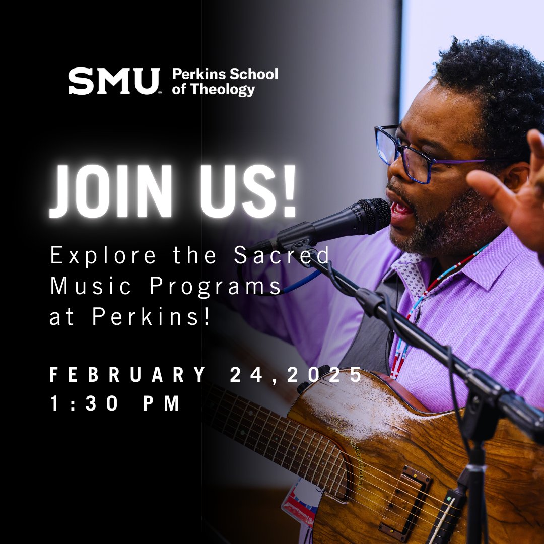 Join us for an afternoon of exploring how a sacred music degree from Perkins School of Theology can enhance your ministry career. Register today! February 24, 2025, 1:30 p.m. – 8:30 p.m. { bit.ly/4ae1fV1}