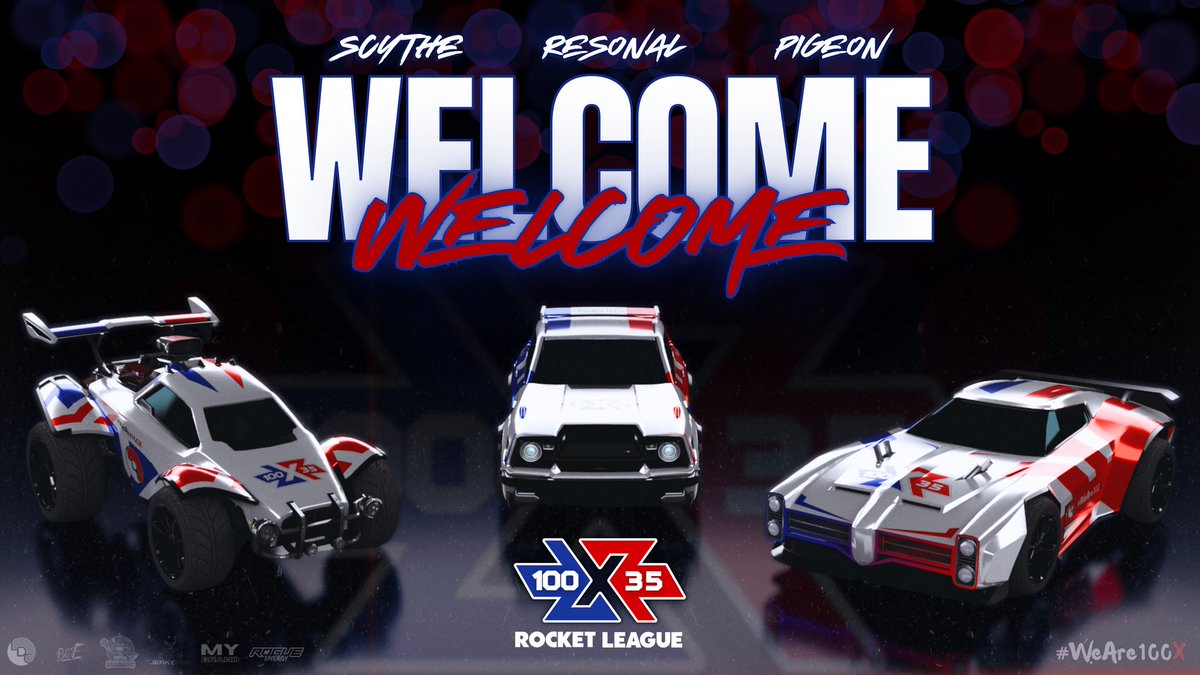 100X35 Esports (@100x35esports) on Twitter photo The wait is finally over...
We are proud to introduce the FUTURE OF ROCKET LEAGUE!
Please welcome the Official 100X35 Esports Rocket League Roster!
π <a href="/yungscythe/">scythe</a>
π <a href="/Resonal_/">100X Resonal</a>
π <a href="/P1ge0n_RL/">100X Diego.</a>
π§ <a href="/Kamikazi_rl/">100X Kamikazi</a>
THE FUTURE OF ROCKET LEAGUE STARTS NOW!!!
#WeAre100X The wait is finally over...
We are proud to introduce the FUTURE OF ROCKET LEAGUE!
Please welcome the Official 100X35 Esports Rocket League Roster!
π <a href="/yungscythe/">scythe</a>
π <a href="/Resonal_/">100X Resonal</a>
π <a href="/P1ge0n_RL/">100X Diego.</a>
π§ <a href="/Kamikazi_rl/">100X Kamikazi</a>
THE FUTURE OF ROCKET LEAGUE STARTS NOW!!!
#WeAre100X