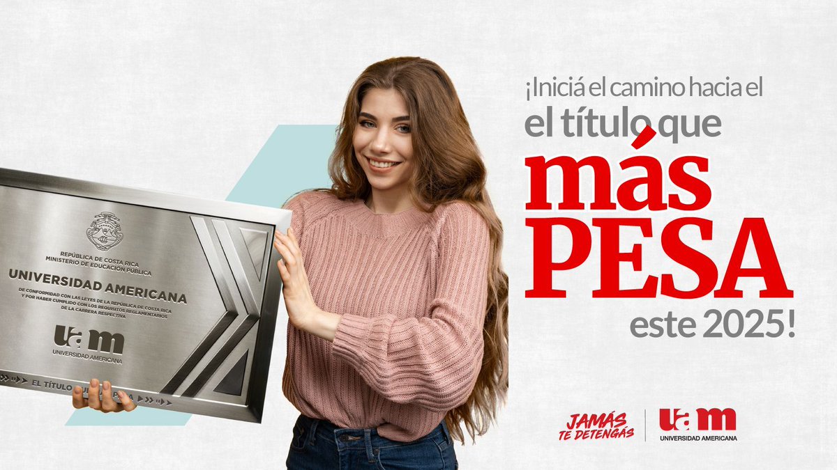 📅 ¡Iniciamos clases este lunes 13 de enero!

Todo lo que necesitás saber está en el apartado Soy UAM en nuestra página web. 🌐

👉 Consultalo aquí: buff.ly/3VPoFu0

🎓 ¡El 2025 comienza con el título que más pesa!

#uamcr #JamásTeDetengás #eltítuloquemáspesa