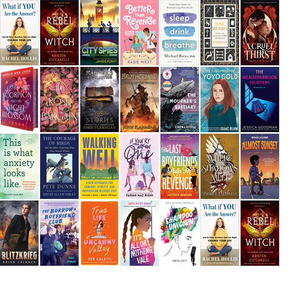 WilbrahamPubLib's tweet photo. This week the Wilbraham Public Library has 28 new books.  New items include Catan 5th Edition, Rebel Witch, London Calling, The Legend of Zelda, Better Than Revenge, Sleep Drink Breathe, Wise Women, A Cruel Thirst, and The Scorpion and the Night Blossom. https://t.co/XiuF0NGi8G https://t.co/PQSdMhCNSB
