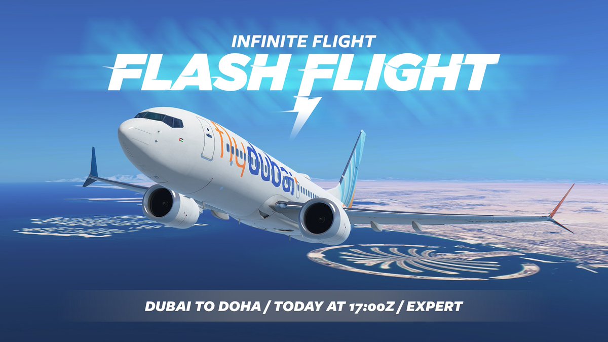 Let’s kick off 2025 by taking the controls of the MAX for our first Flash Flight of the year. We’ll be flying the sleek flydubai 737-8 MAX from Dubai to Doha. See you there!  community.infiniteflight.com/t/flash-flight…