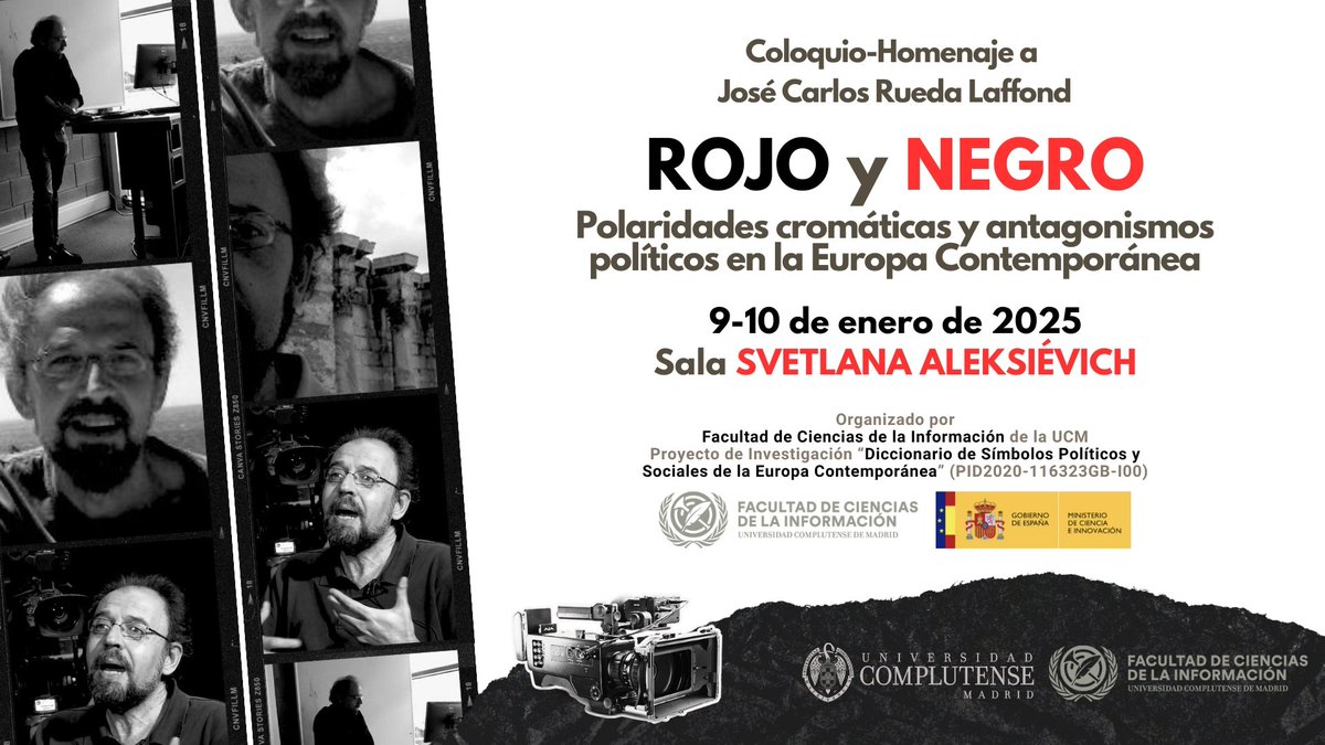 Mañana y pasado (9 y 10 de enero) rendiremos homenaje a nuestro querido José Carlos Rueda, profesor de <a href="/UCMccinf/">Facultad Ciencias Información</a>, año después de su repentino fallecimiento