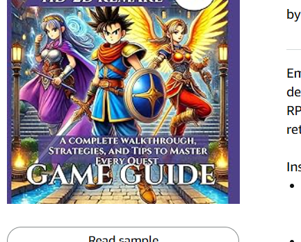 RiamuCelestrian's tweet photo. Remember when people used to write #gameFAQs for free, because of a passion to relay their knowledge for others' reference? Now they monetize them on Amazon with AI art covers. #DragonQuest https://t.co/1OoHyUQb8S