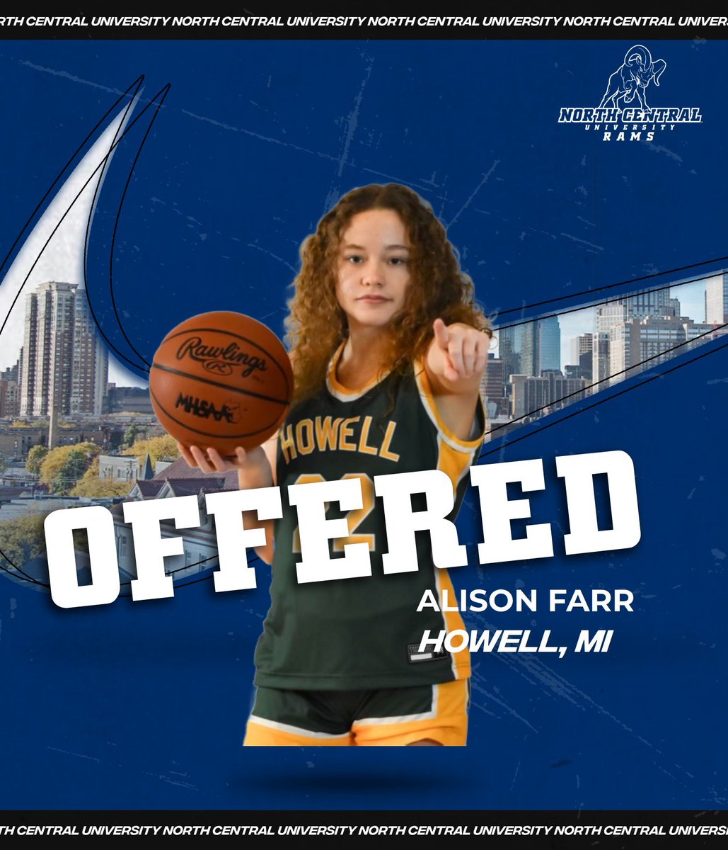 After a great phone call I am blessed to have received an offer to continue my athletic and academic career at North Central University!! Thank you <a href="/davidrohrbach_/">Coach Rohrbach</a> for this opportunity! <a href="/NCU_WBB/">NCU Women's Basketball</a>  <a href="/HowellHoops/">Howell Womens' Basketball</a>