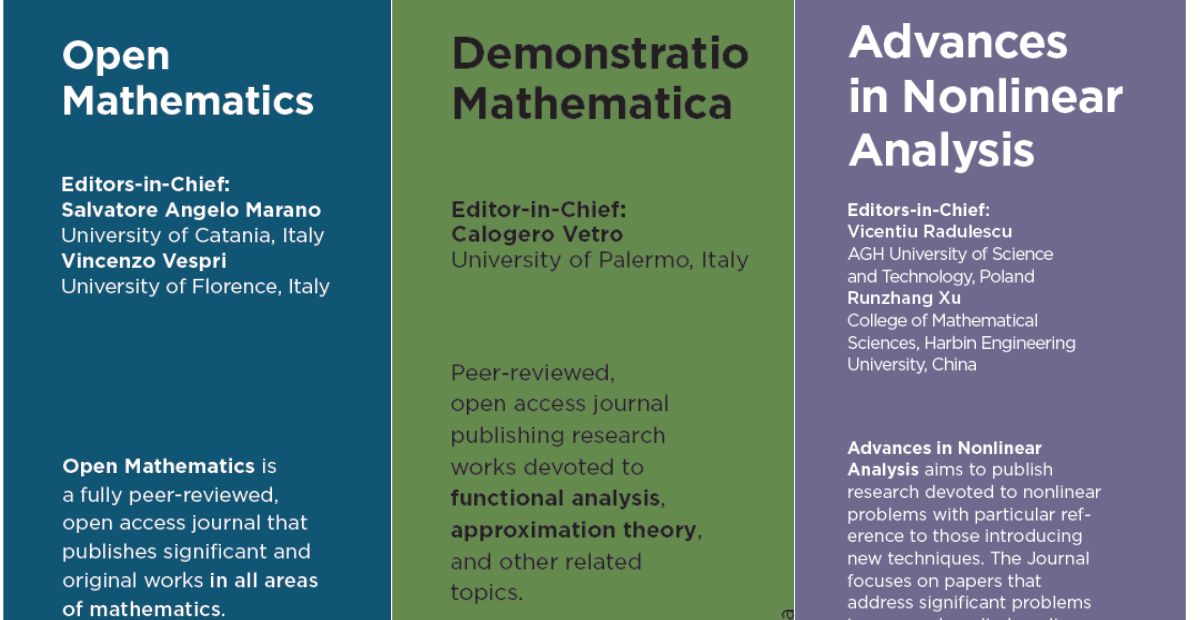 De Gruyter Journals➡️ @degruyterbrill.bsky.social (@dgjournals) on Twitter photo Are you planning to join the Joint Mathematics Meeting in Seattle this week? We'd love to see you.
Catch us at booth #600, where we present presitigious Mathematics journals (2nd photo) - our colleague Nathan Gamache will be waiting for you☺️
#jmm2025 <a href="/amermathsoc/">American Mathematical Society</a> <a href="/JointMath/">Joint Mathematics Meetings</a> Are you planning to join the Joint Mathematics Meeting in Seattle this week? We'd love to see you.
Catch us at booth #600, where we present presitigious Mathematics journals (2nd photo) - our colleague Nathan Gamache will be waiting for you☺️
#jmm2025 <a href="/amermathsoc/">American Mathematical Society</a> <a href="/JointMath/">Joint Mathematics Meetings</a>
