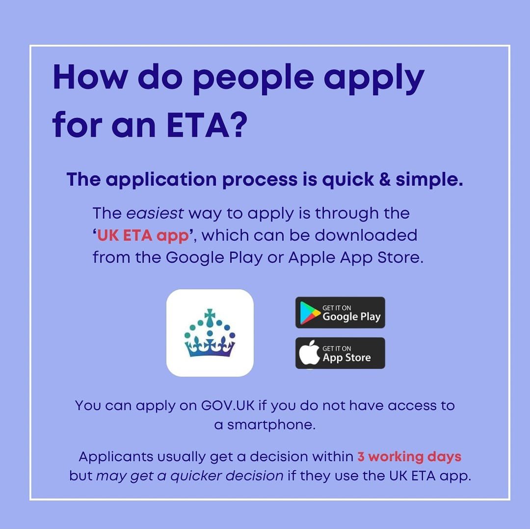 Travelling to the 🇬🇧 soon and need to complete the ETA process? Here’s how you can do so easily👇:

#UKinCaribbean #Travel #UnitedKingsom