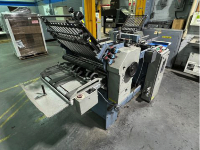 usedpresses's tweet image. ⚠️ Stahl B20 Paper Folder Available ⚠️

-Sheet Size Max: 20x33 in
-Min: 4x6 in
-Min fold: 1.5 in
-Speed: 8,000 ipm (200 m/min)

Visit 🇨🇦: ow.ly/vlm950UBVxy 👈

Call us at  ☎️+1 (416) 752-4488 or e-mail machines@printersparts.com for more details.

#Stahl #B20 #PaperFolder
