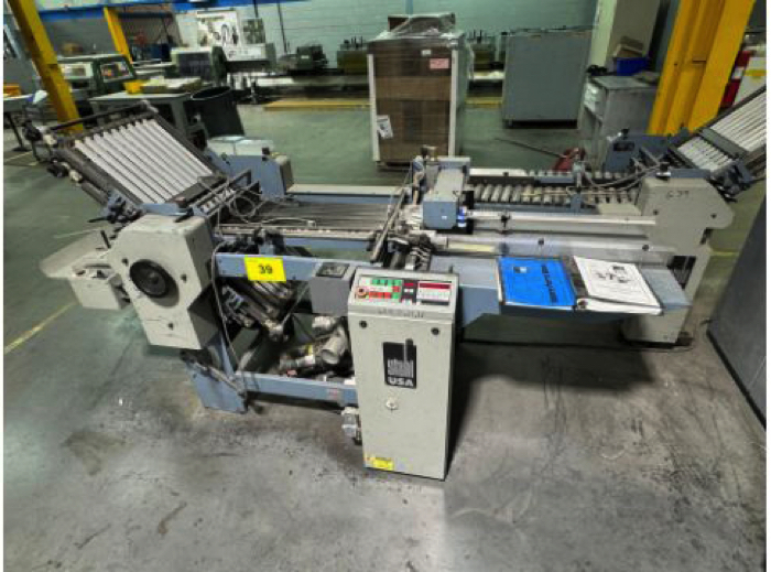 usedpresses's tweet image. ⚠️ Stahl B20 Paper Folder Available ⚠️

-Sheet Size Max: 20x33 in
-Min: 4x6 in
-Min fold: 1.5 in
-Speed: 8,000 ipm (200 m/min)

Visit 🇨🇦: ow.ly/vlm950UBVxy 👈

Call us at  ☎️+1 (416) 752-4488 or e-mail machines@printersparts.com for more details.

#Stahl #B20 #PaperFolder