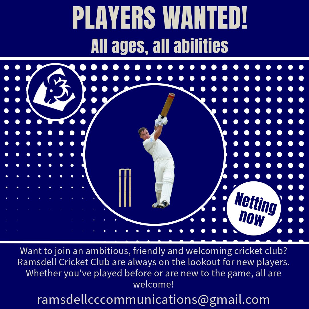 We're very keen this year and our pre-season nets started last night with a good turnout!

We're always on the lookout for new players so if you want to join an ambitious, friendly and welcoming cricket club then get in touch!

#Basingstoke #Tadley #Hampshire <a href="/HampshireCB/">🏏 Hants Cricket Board</a>