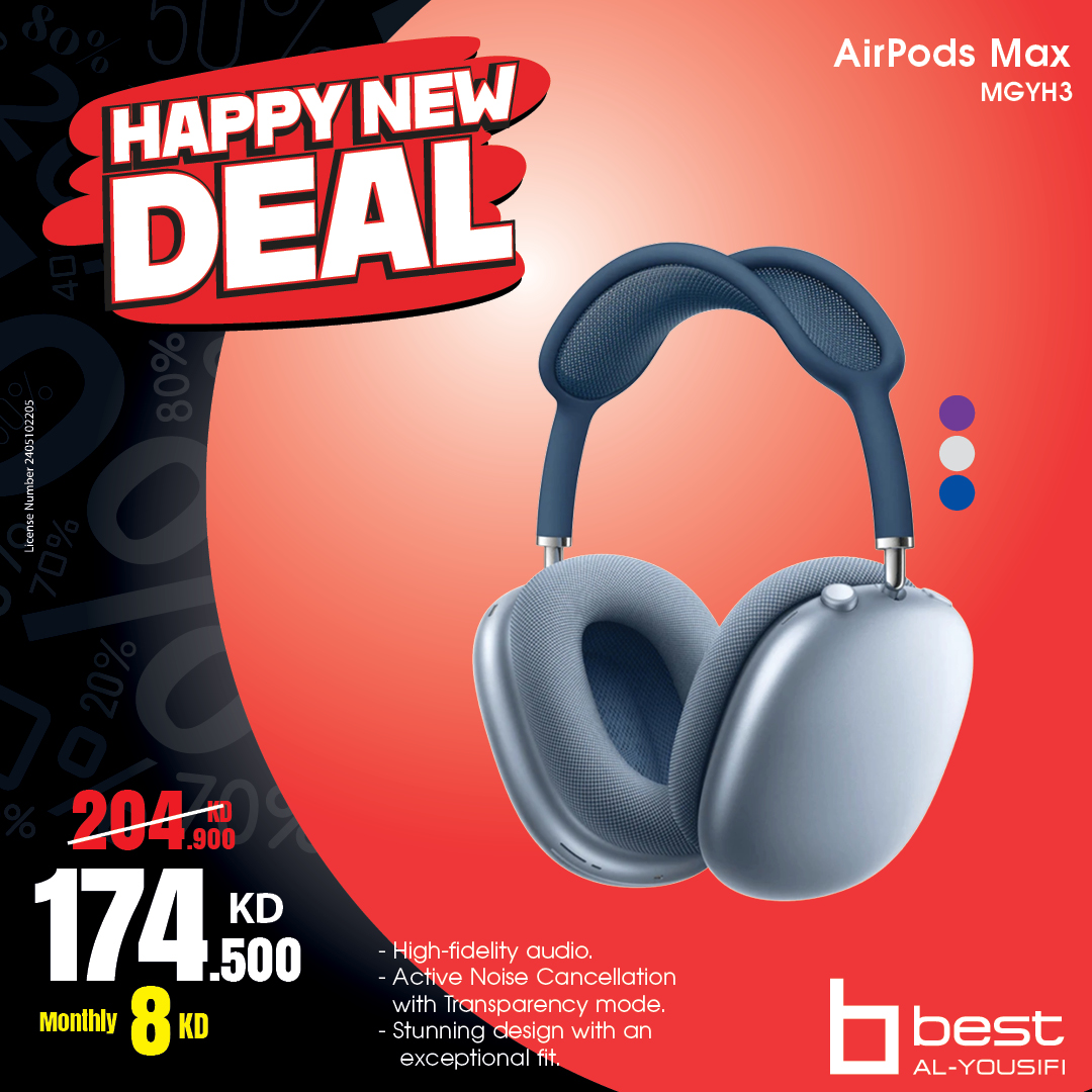 BestAlYousifi's tweet image. اكتشف تجربة الصوت المثالية مع Apple AirPods Max بأربعة ألوان رائعة: البنفسجي، ميدنايت، الأزرق، وستارلايت. 🎧✨ ارتقِ بتجربتك الصوتية اليوم!

عروض متاحة من خلال الأونلاين والمعارض

Order now: ow.ly/T9gC50UBWo6

#Bestalyousifi #AppleAirPodsMax #PremiumSound #AirPodsMax