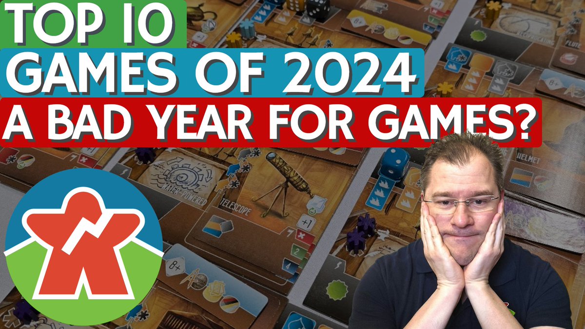 Luke Hector @ The Broken Meeple (@thebrokenmeeple) on Twitter photo Did you think 2024 was a bleak year for games? Regardless there are still some that broke through to be greats!
<a href="/garphillgames/">Garphill Games</a>
<a href="/SnowdaleDesign/">Snowdale Design</a>
<a href="/czechgames/">CGE</a>
<a href="/FeuerlandSpiele/">Feuerland Spiele</a>
<a href="/CatchUpGames/">Catch Up</a>
<a href="/FantasiaGames_/">Fantasia Games</a>
<a href="/RoseGauntlet/">Rose Gauntlet 🌹</a>
youtu.be/xbZk-pI9oRo Did you think 2024 was a bleak year for games? Regardless there are still some that broke through to be greats!
<a href="/garphillgames/">Garphill Games</a>
<a href="/SnowdaleDesign/">Snowdale Design</a>
<a href="/czechgames/">CGE</a>
<a href="/FeuerlandSpiele/">Feuerland Spiele</a>
<a href="/CatchUpGames/">Catch Up</a>
<a href="/FantasiaGames_/">Fantasia Games</a>
<a href="/RoseGauntlet/">Rose Gauntlet 🌹</a>
youtu.be/xbZk-pI9oRo