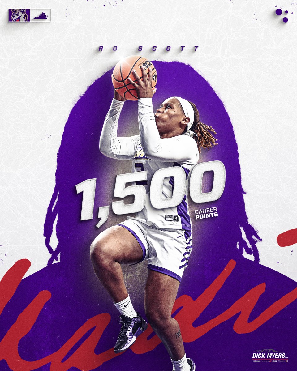 1,500 points and counting 📶

#GoDukes | <a href="/roshala_scott/">Roshala Scott</a>