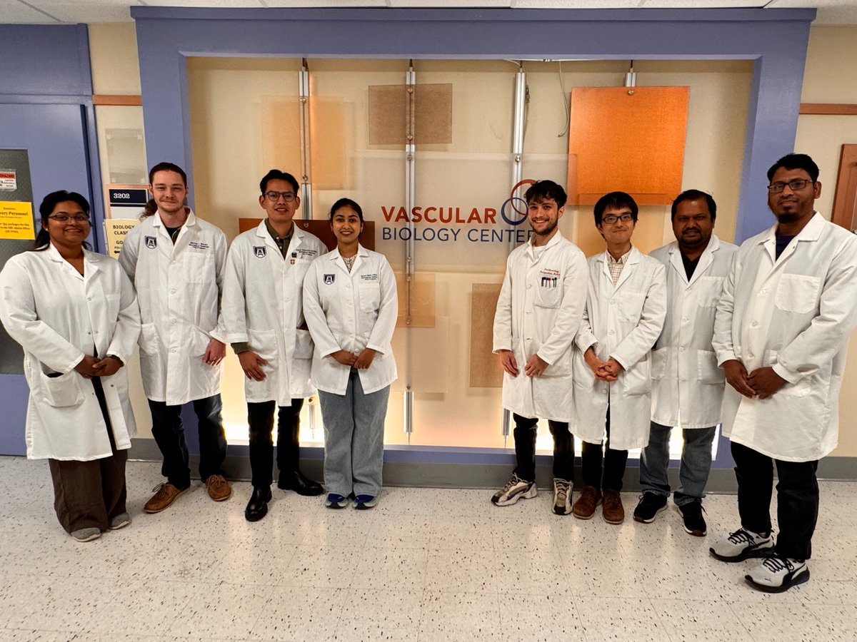 Vascular Biology Center MCG-AU (@vascbiocenter) on Twitter photo New Year, New grants! Congratulations to our trainees for the activation of their new AHA pre-doctoral (Amritha, Mitch, <a href="/josue142/">Josue Zambrano Carrasco</a> , Ishara) and post-doctoral (Yoichi, Selim, Sadikul) fellowships, but also to Adam for his ADA postdoctoral fellowship. New Year, New grants! Congratulations to our trainees for the activation of their new AHA pre-doctoral (Amritha, Mitch, <a href="/josue142/">Josue Zambrano Carrasco</a> , Ishara) and post-doctoral (Yoichi, Selim, Sadikul) fellowships, but also to Adam for his ADA postdoctoral fellowship.