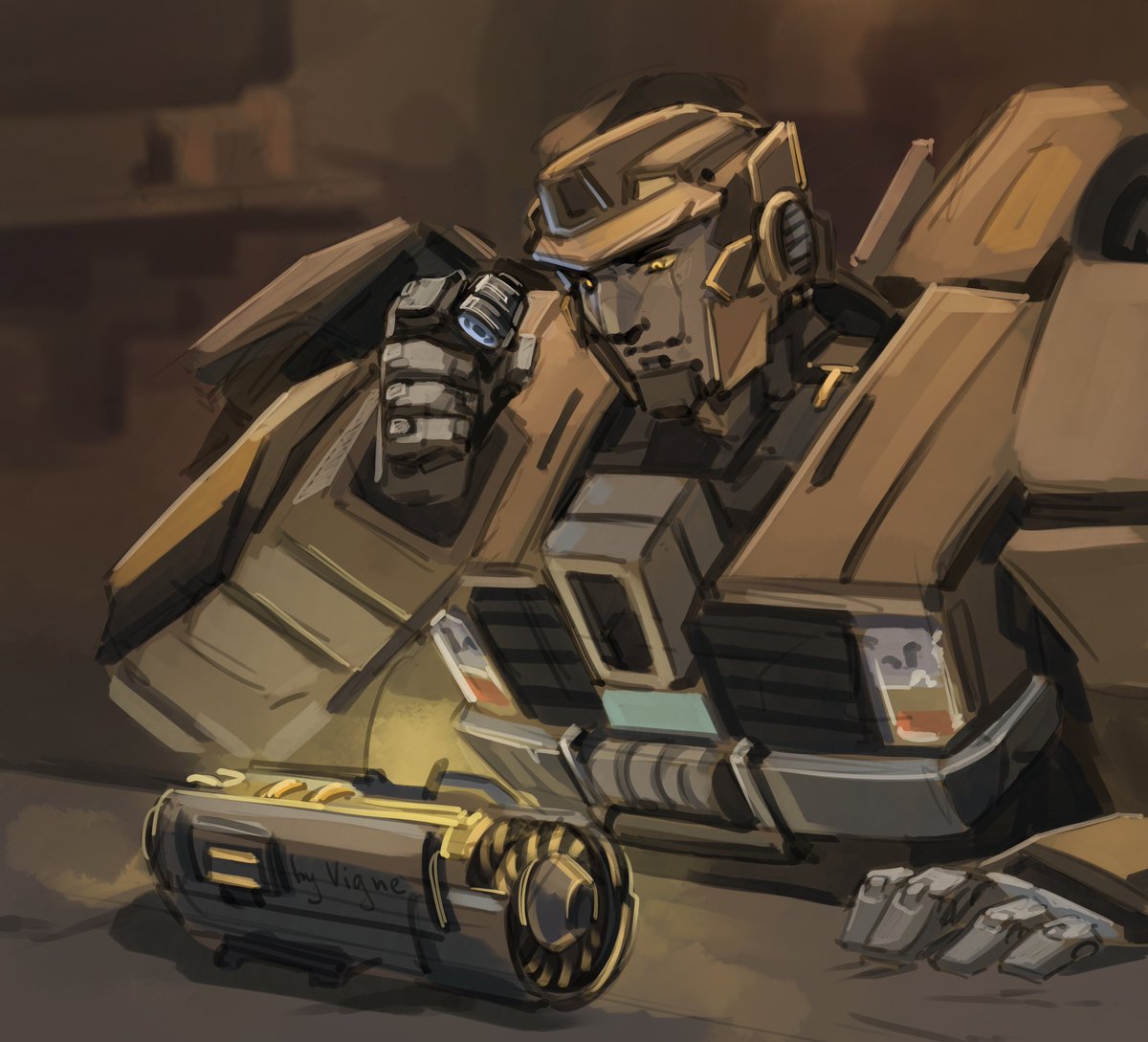 Doctor_Vigne's tweet photo. Slot number two for @halokyte! 💣

#Transformers #mtmte #OC #idw #Maccadam https://t.co/9bjpFl63FV