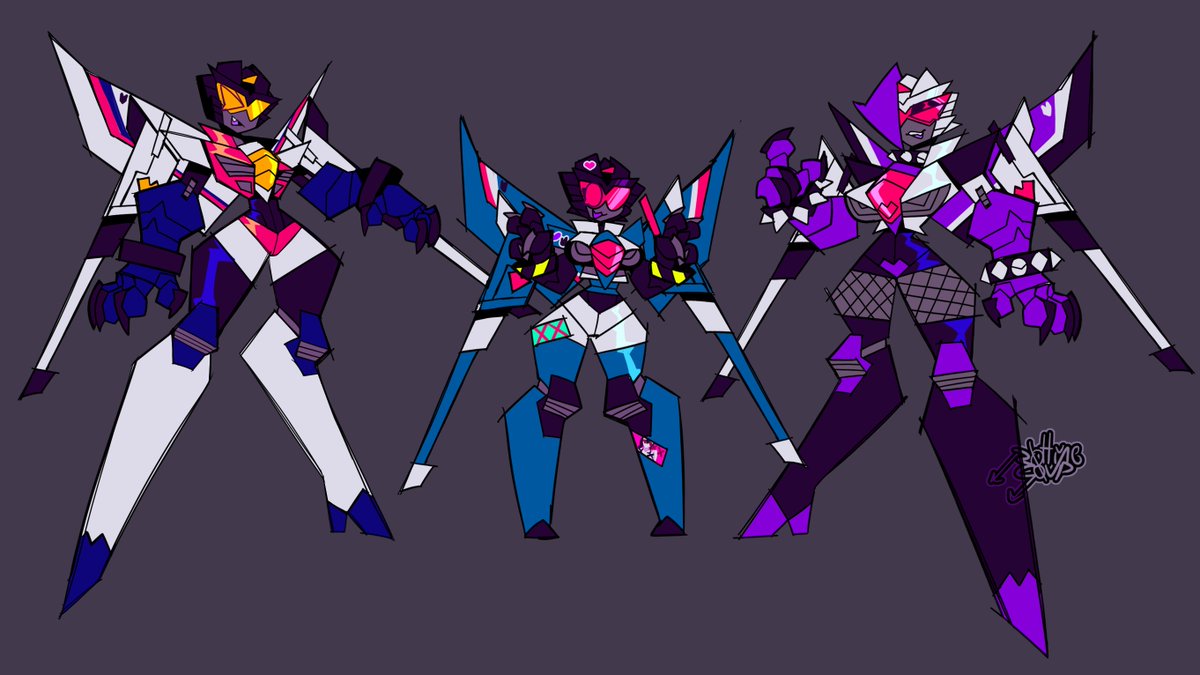 rottingsoup's tweet image. seeker sisters and starscream