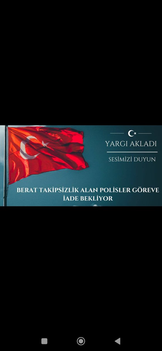 Takipsizlik alan beraat alan, bir suç isnat edilmeyen polisleri görevlerine iade edin..Devletimiz var olsun, vatanımız var olsun,  sn Devlet Büyüklerimiz bizi duyun, vatanımız için ölürüz biz <a href="/hasandogan/">Hasan Doğan</a> <a href="/YildizFeti/">Feti Yıldız</a> <a href="/dbdevletbahceli/">Devlet Bahçeli</a> <a href="/akbasogluemin/">Av. M.Emin AKBAŞOĞLU 🇹🇷</a> <a href="/AliYerlikaya/">Ali Yerlikaya</a>  #BTAaileleri