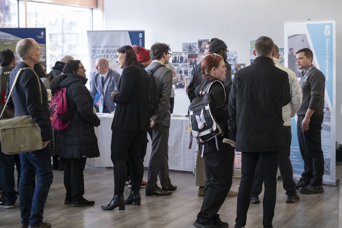 Neil Bibby 🇺🇦 (@neilbibby) on Twitter photo ✈️ GLASGOW AIRPORT JOBS FAIR 👷♀️
Over 1,000 job opportunities across 35+ employers are up for grabs next week at the <a href="/GLA_Airport/">Glasgow Airport ✈️</a> Jobs Fair in areas including aviation, security and retail.
🗓️ Friday 17th January
🕙 10am–6pm
📍The Academy Suite within the Holiday Inn
(1/2) ✈️ GLASGOW AIRPORT JOBS FAIR 👷♀️
Over 1,000 job opportunities across 35+ employers are up for grabs next week at the <a href="/GLA_Airport/">Glasgow Airport ✈️</a> Jobs Fair in areas including aviation, security and retail.
🗓️ Friday 17th January
🕙 10am–6pm
📍The Academy Suite within the Holiday Inn
(1/2)
