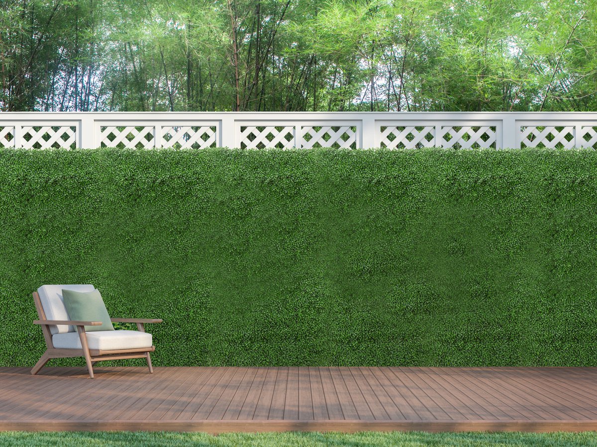 Transform your outdoor space into a private oasis.
Our high-quality Boxwood Foliage Panels are perfect for adding a lush, green touch to your backyard fence—offering privacy and style in one. 🌱