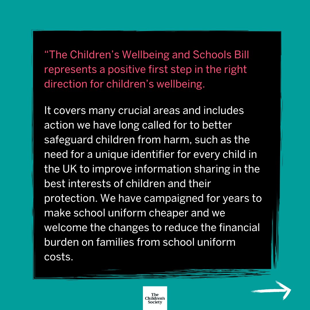 childrensociety's tweet image. The Children’s Wellbeing and Schools Bill has its Second Reading in the House of Commons today. 

Read our CEO, @MarkRussellUK’s full statement here: