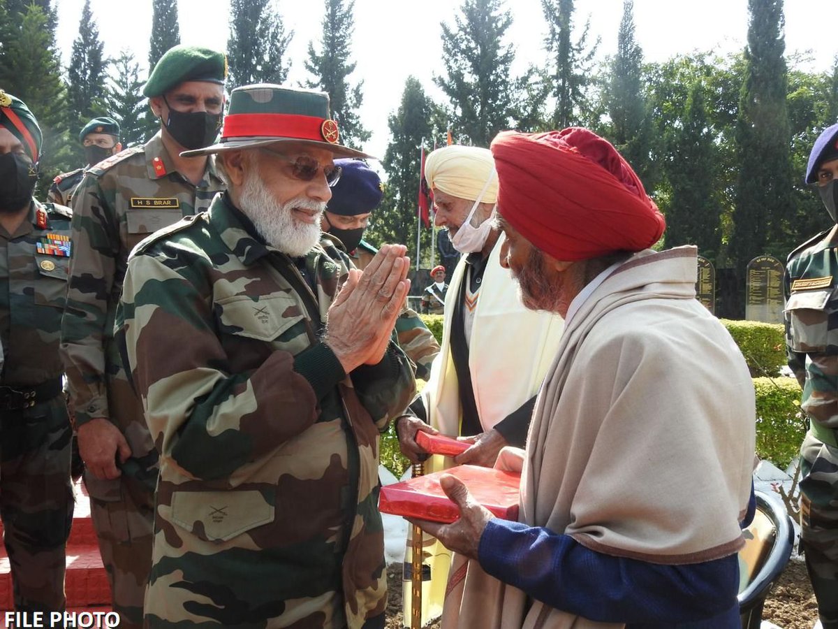 Narendra Modi (@narendramodi) on Twitter photo Saddened by the passing of Hav Baldev Singh (Retd). His monumental service to India will be remembered for years to come. A true epitome of courage and grit, his unwavering dedication to the nation will inspire future generations. I fondly recall meeting him in Nowshera a few Saddened by the passing of Hav Baldev Singh (Retd). His monumental service to India will be remembered for years to come. A true epitome of courage and grit, his unwavering dedication to the nation will inspire future generations. I fondly recall meeting him in Nowshera a few