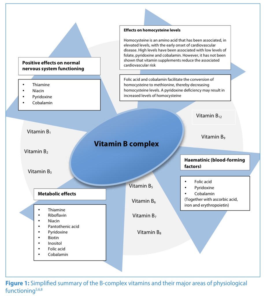 NutrioSci's tweet image. B-complex vitamin deficiency and supplementation