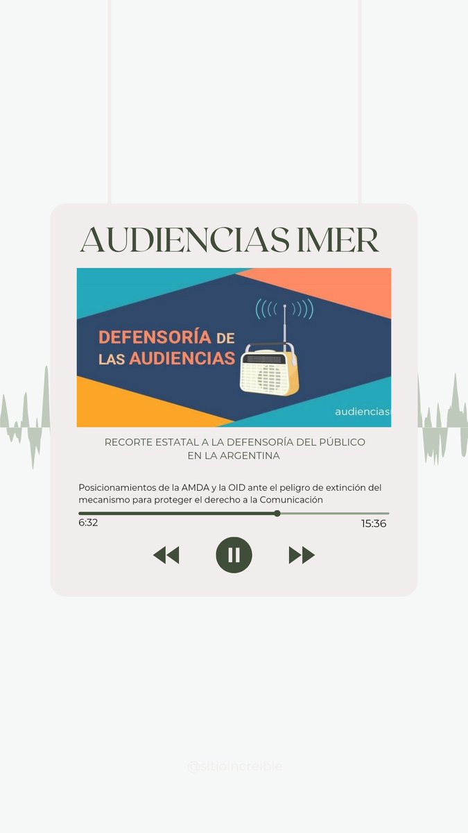 ¡Primer programa del 2025!  Recuperamos los posicionamientos de AMDA <a href="/SomosAudiencias/">Asociación Mexicana de Defensorías de Audiencias</a> y de la <a href="/OIDAudiencias/">Organización Iberoamericana de Defensores (OID).</a> ante el preocupante desmantelamiento Estatal de la <a href="/DefdelPublico/">Defensoría del Público</a> 🇦🇷 ¿Quieres saber más del tema? Escucha #AudienciasIMER a las 3pm por <a href="/imerhoy/">IMER</a> y <a href="/rmiimer/">Radio México Intl.</a>