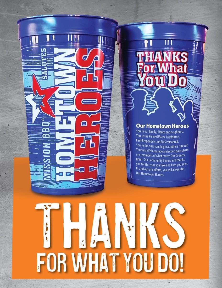 Next time you visit <a href="/MissionBBQ/">MISSION BBQ</a> on Fruitville Pike, consider picking up their Blue Hometown Heroes cups!

Proceeds from these cups will go directly to the #ManheimTownship Fire Rescue Foundation and the Manheim Township Police Foundation.

Thank you in advance for the support!