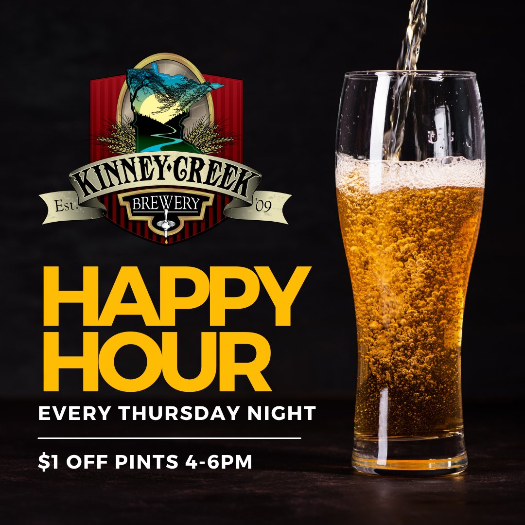 KinneyCreekBrew's tweet image. 🍻 Happy Hour: Because it’s 5 o’clock somewhere... and we’ve got the drinks to prove it. 🍻

Stop by, sip, and save—your taste buds (and wallet) will thank you! 😎

#HappyHour #beer #craftbeer #seltzer #hardseltzer #rochestermn #rochmn #brewery #mnbrewery