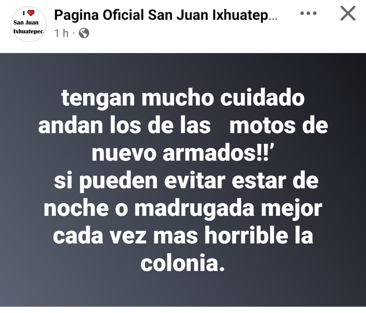 Dilopsaurio's tweet image. Que paso @Gob_Tlalne en san Juan Ixhuatepec de Tlalnepantla la delincuencia ha incrementado mucho en ese sector y ni una sola presencia de la autoridades. Ya me ha. Asaltado 2 veces y ustedes no hacen nada. @CgspOficial @C4Tlalnepantla