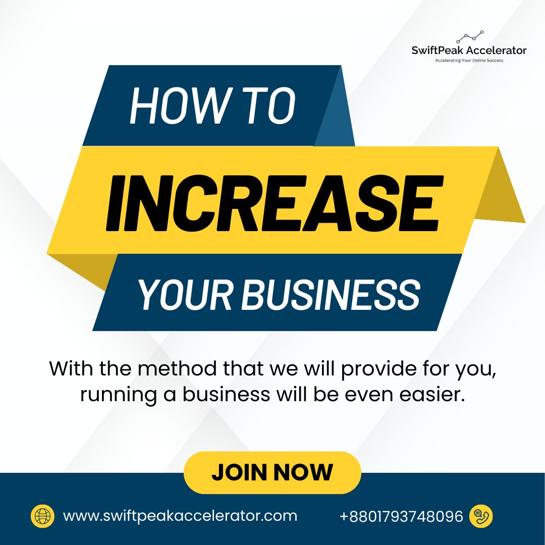 SwiftpeakA's tweet image. 🚀 Ready to Take Your Business to the Next Level?
With SwiftPeak Accelerator, running your business becomes simpler and more effective! 💼✨
🌟 Learn proven methods to grow your business and achieve your goals faster.

📲 Join us now and start accelerating your online success!
