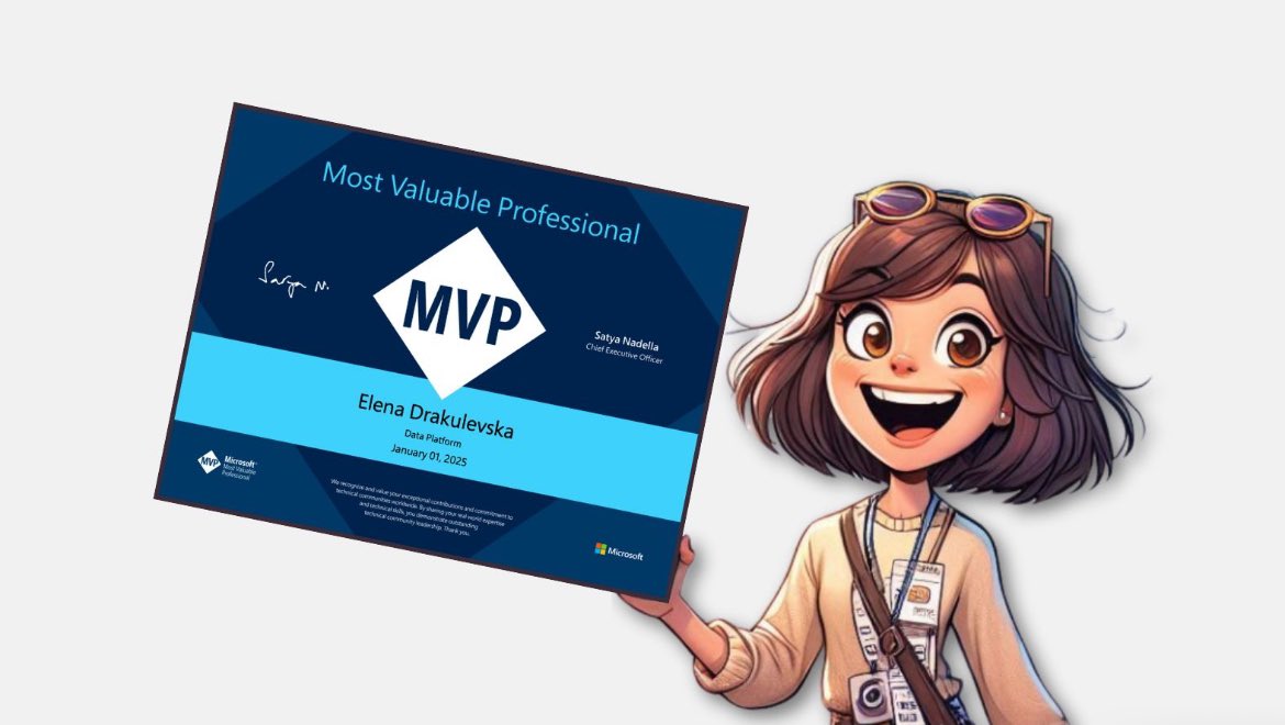 elenadrakul's tweet image. And it’s official!! I can already feel the #MVPBuzz 🥹💙🎉

#DataPlatform #PowerBI #MicrosoftFabric