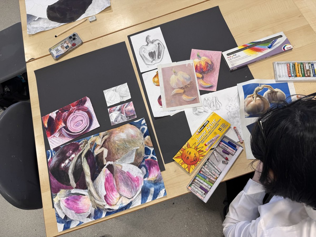 Cathy’s Expressive folio is progressing beautifully 🎨