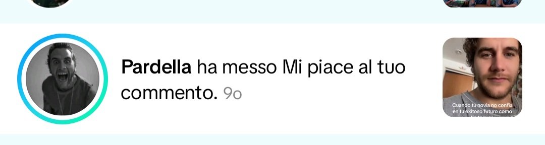 Ayer Pardella me puso un like en un comento que escribí en tik tok 😊