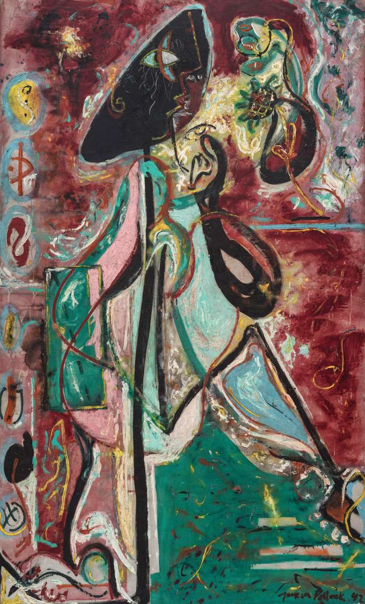 guggenheimbot's tweet image. The Moon Woman by Jackson Pollock