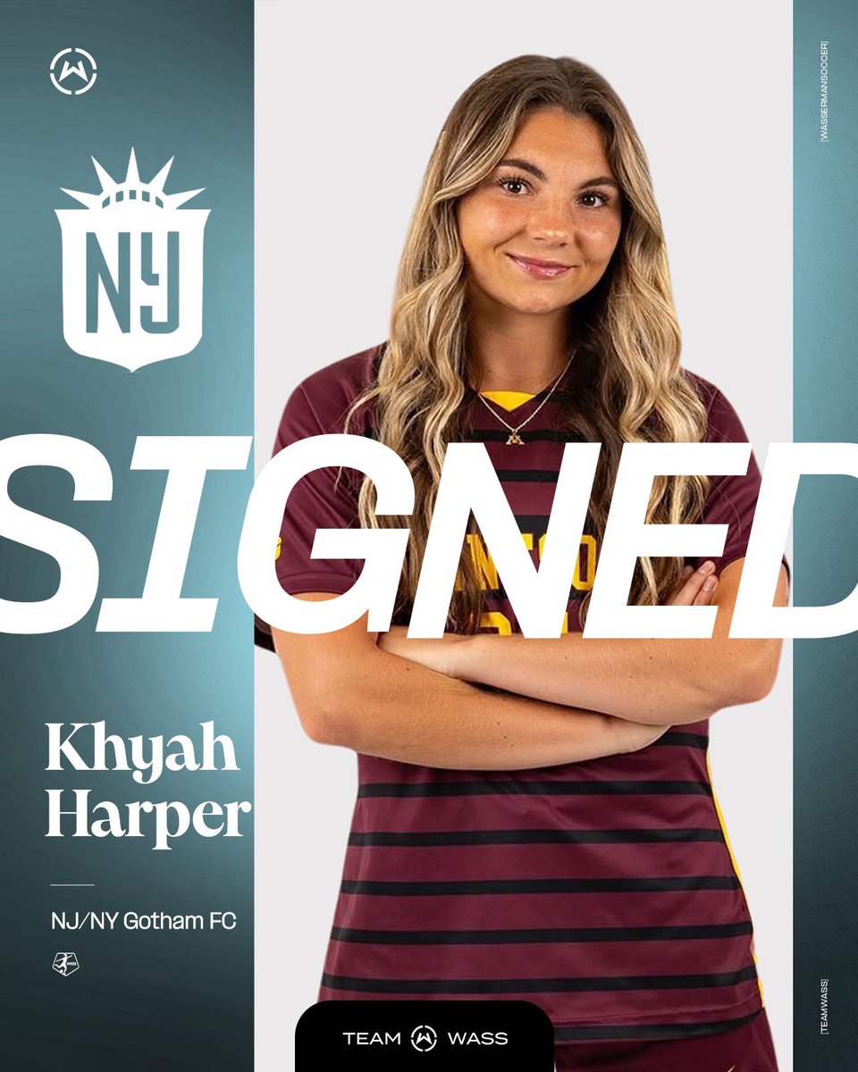 Khyah Harper ✍️ <a href="/GothamFC/">Gotham FC</a> 

Congrats Khyah on signing your 1st professional contract! Your #TeamWass fam is proud and excited for your rookie year 👏⭐️