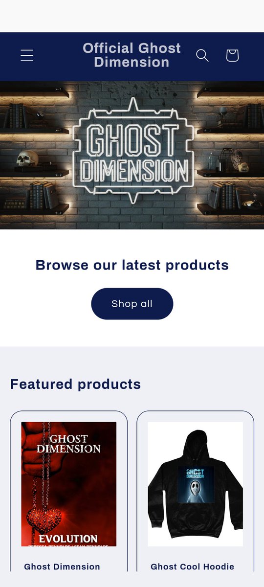 "Step into the Ghost Dimension! 👻 Discover exclusive merch and gear to showcase your love for the paranormal. From books to hoodies, we’ve got something for every ghost hunter. Shop now at ghostdimensionshop.com and join the adventure!"