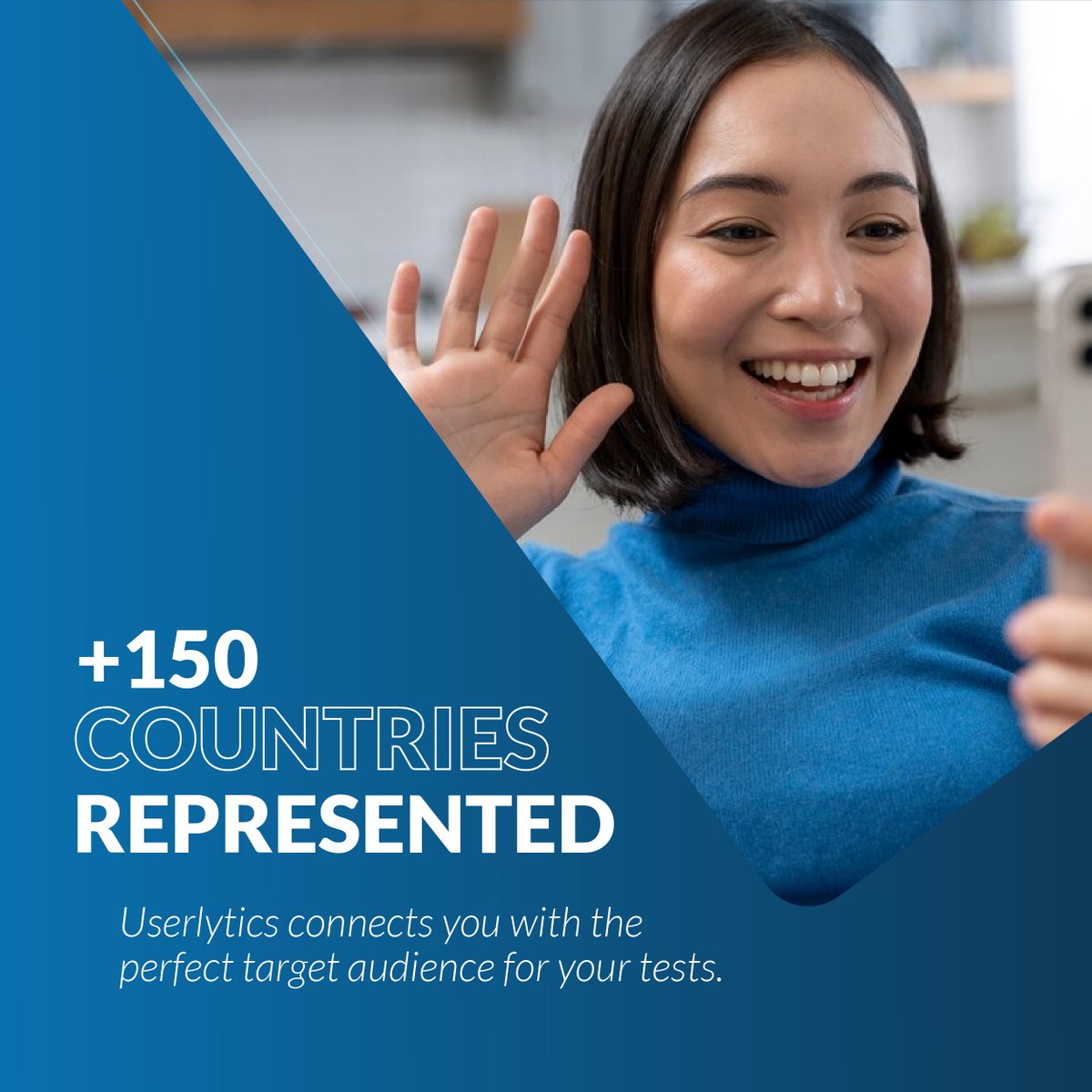 Userlytics's tweet image. 🌍 Feedback without borders!

2M participants. 150+ countries. Endless insights. 🎯
Find your perfect audience with advanced filters.
✨ The magic of global testing starts here.

#UXResearch #UserTesting #GlobalInsights