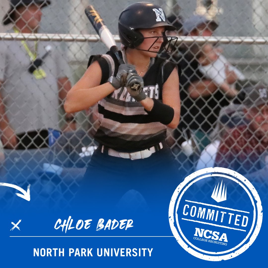 joycewellhoefer's tweet image. Congrats to 3B  @chloe__bader for her decision to commit to play softball at North Park U.
#NCSAcommit    @NCSA_Softball