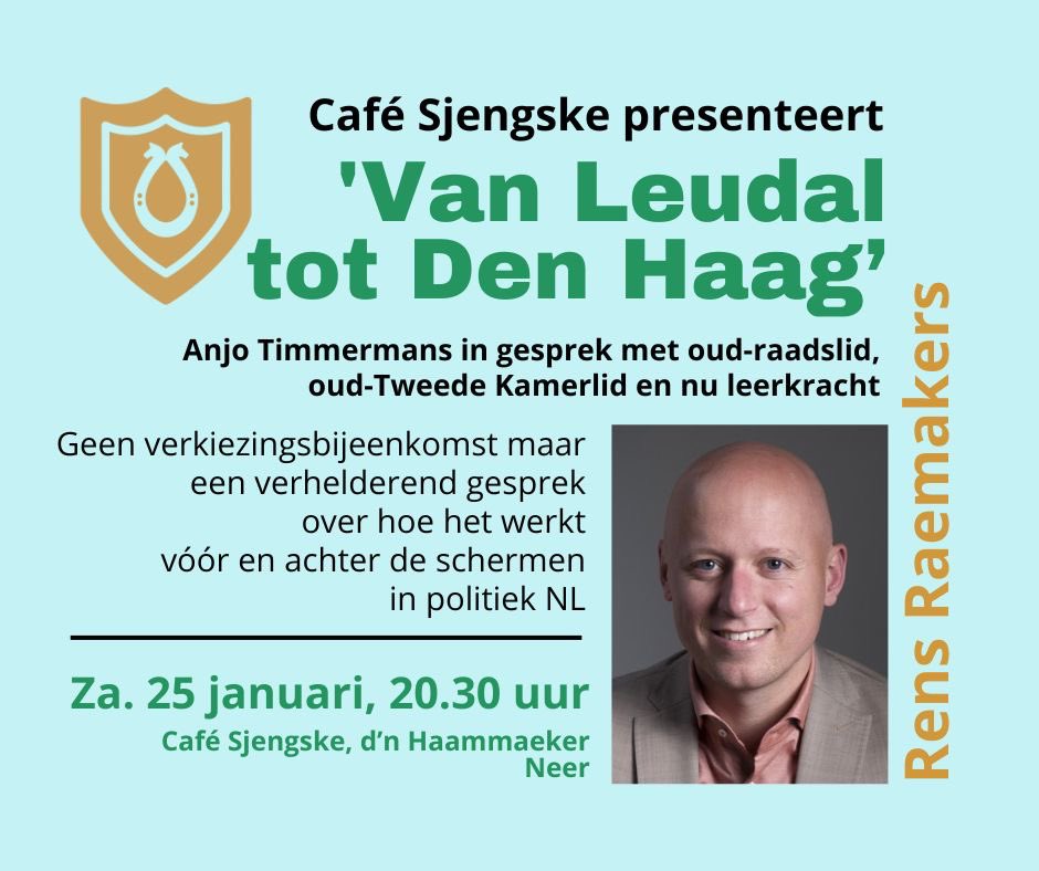 Leuk dat ik benaderd ben om in ons gemeenschapshuis te komen vertellen over mijn politieke ervaringen. 
Iedereen is welkom!