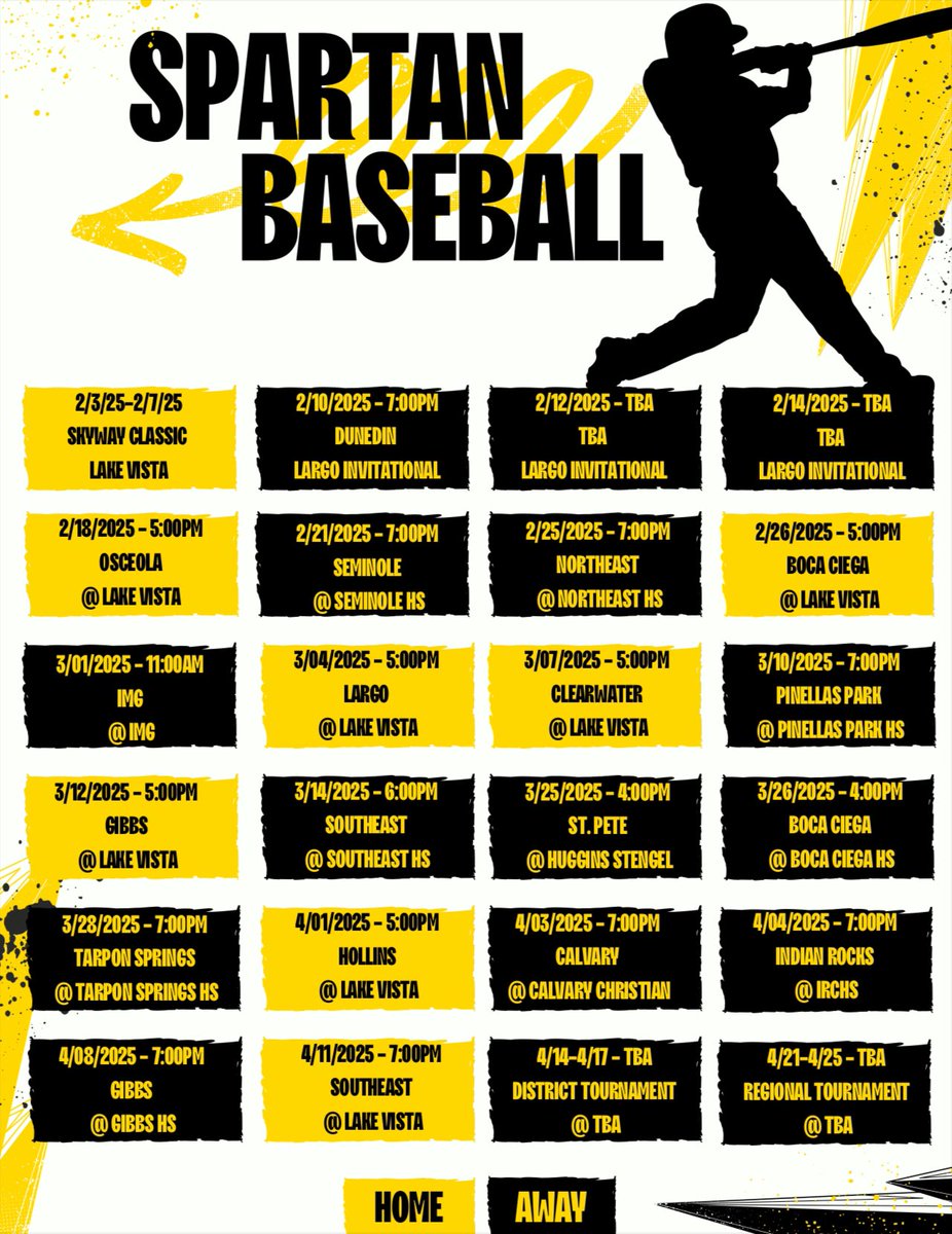 Here is your 2025 Lakewood High School baseball schedule! <a href="/Biggamebobby/">Bob Putnam</a>