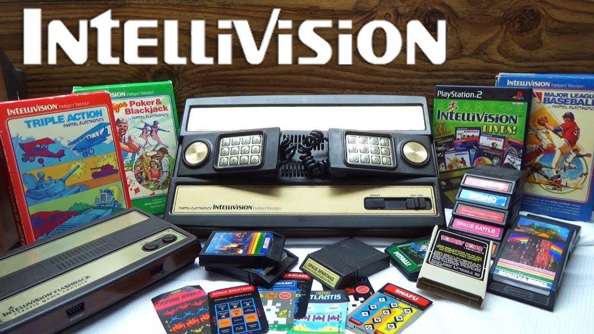 ricklovesthe80s's tweet image. Mattel released the Intellivision Video Game System on this day in 1980.

Did you have this console? 

I always wanted one. Whenever our family went to Kmart, I’d go over to the Electronics department and play. #intellevision #matteltoys #80svideogames #classicconsoles #retrogame