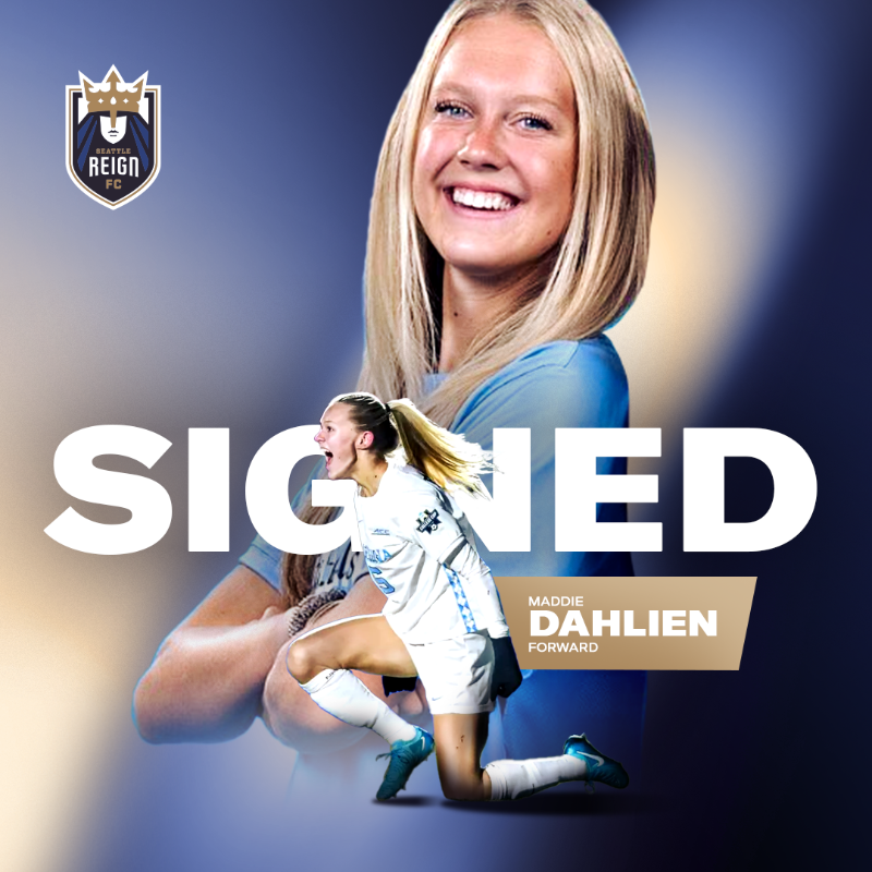 reignfc's tweet photo. We've got another rookie in town!

Seattle Reign FC Signs UNC Forward Maddie Dahlien.