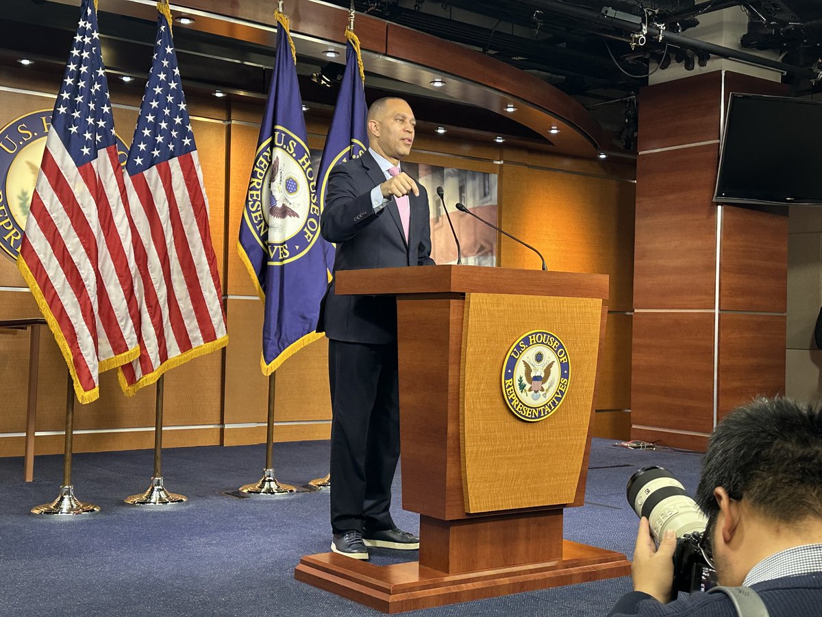 Kevin Frey (@kevinfreytv) on Twitter photo .<a href="/RepJeffries/">Hakeem Jeffries</a>: "House Democrats believe that we are not sent to Washington to invade Greenland, rename the Gulf of Mexico, or seize the Panama Canal by force. We were sent to Washington to lower the high cost of living in the United States of America." .<a href="/RepJeffries/">Hakeem Jeffries</a>: "House Democrats believe that we are not sent to Washington to invade Greenland, rename the Gulf of Mexico, or seize the Panama Canal by force. We were sent to Washington to lower the high cost of living in the United States of America."