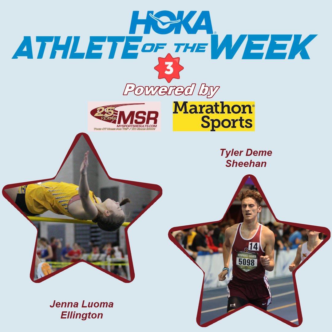 MySportsResults (@mysportsresults) on Twitter photo Jenna Luoma and Tyler Deme Ring in New Year as HOKA CT Indoor T&F Athletes of Week 3 bit.ly/4j6BOZs <a href="/TheRunningAcad/">The Running Academy</a> <a href="/runnerspace/">RunnerSpace</a> <a href="/DyeStat/">DyeStat</a> <a href="/AthleticdotNet/">AthleticNET</a> <a href="/ciacsports/">CIAC Sports</a> <a href="/CTHSCA/">CHSCA</a> <a href="/GoECCAthletics/">ECC Athletics</a> <a href="/fciac/">FCIAC</a> <a href="/NVL_Athletics/">NaugValleyLeague</a> <a href="/swc_sports/">SWC Sports</a> <a href="/_SLC_Athletics/">Shoreline Athletic Conference</a> <a href="/ncccathletics/">NCCC Athletics</a> <a href="/SCCcommissioner/">Al Carbone, SCC Commissioner</a> Jenna Luoma and Tyler Deme Ring in New Year as HOKA CT Indoor T&F Athletes of Week 3 bit.ly/4j6BOZs <a href="/TheRunningAcad/">The Running Academy</a> <a href="/runnerspace/">RunnerSpace</a> <a href="/DyeStat/">DyeStat</a> <a href="/AthleticdotNet/">AthleticNET</a> <a href="/ciacsports/">CIAC Sports</a> <a href="/CTHSCA/">CHSCA</a> <a href="/GoECCAthletics/">ECC Athletics</a> <a href="/fciac/">FCIAC</a> <a href="/NVL_Athletics/">NaugValleyLeague</a> <a href="/swc_sports/">SWC Sports</a> <a href="/_SLC_Athletics/">Shoreline Athletic Conference</a> <a href="/ncccathletics/">NCCC Athletics</a> <a href="/SCCcommissioner/">Al Carbone, SCC Commissioner</a>