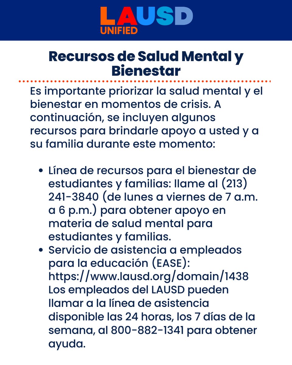Mental Health and Wellness Resources - Recursos de Salud Mental y Bienestar