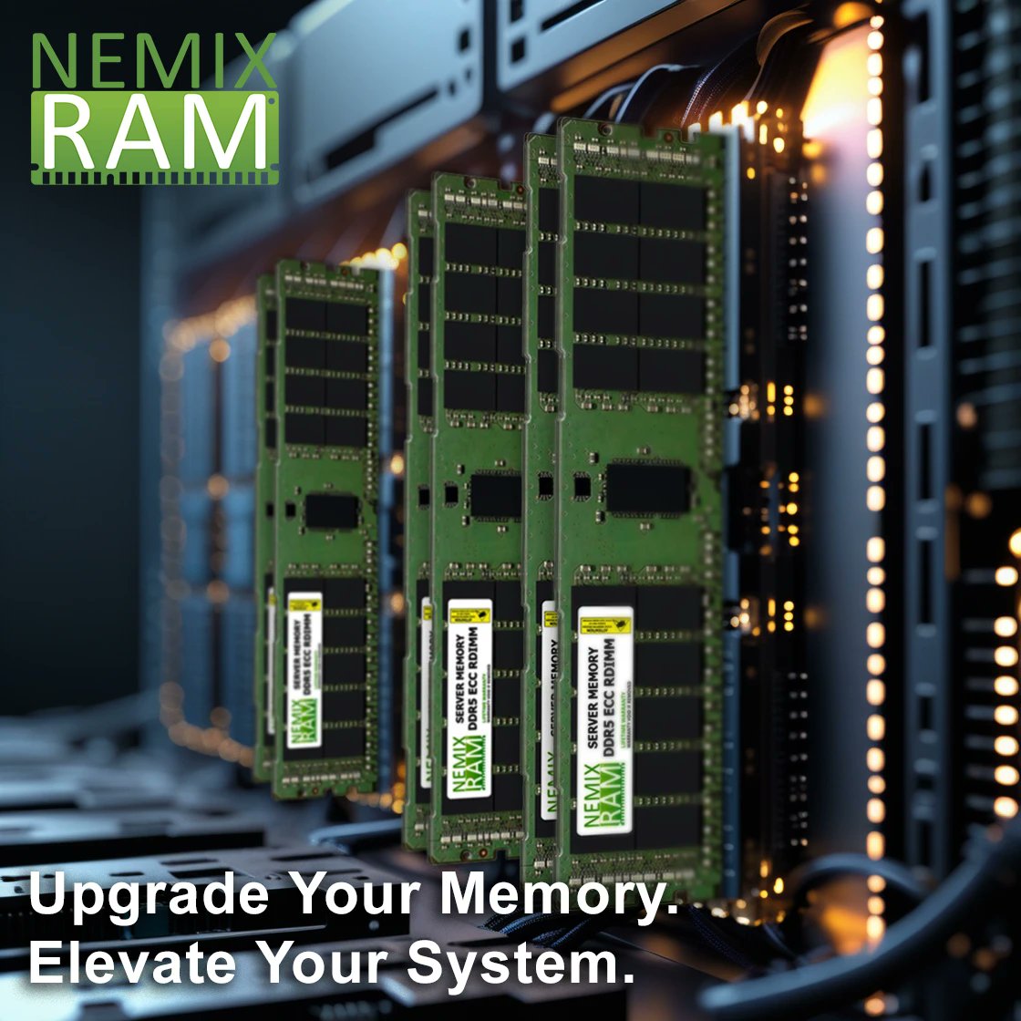 NEMIXRAMUSA's tweet image. 📈 Ready to upgrade in 2025? Start with NEMIX RAM. 💾 From servers to desktops, we’ve got memory solutions to keep your systems running at peak performance. 🔧
Server RAM🔗 nemixram.com/collections/rd… Desktop RAM🔗 nemixram.com/collections/ud…
#MemoryUpgrades #NEMIXRAM #PerformanceMatters
